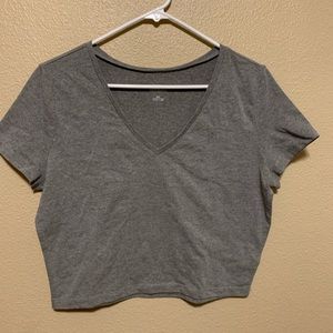 Wild fable gray crop top